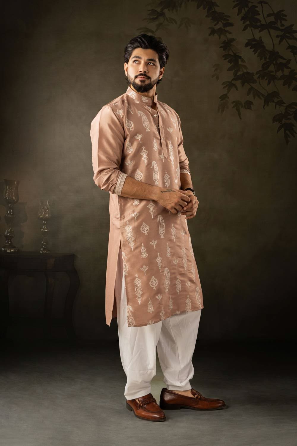 Classic Mens Silk Kurta